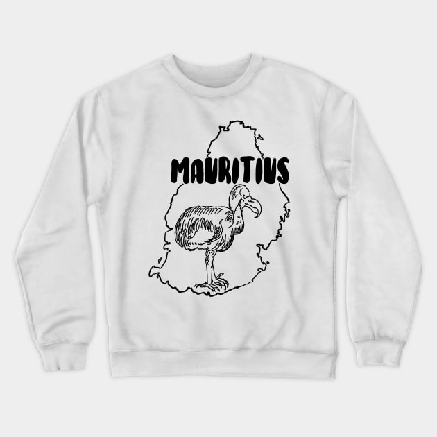 Mauritius Dodo Bird Tourism Crewneck Sweatshirt by encycloart